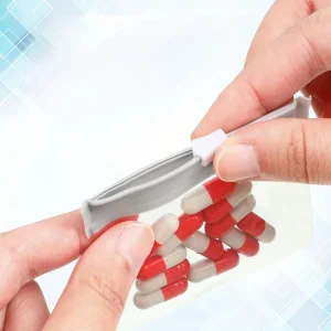 תיקיות גלולות 7 יח'- מארז נייד, רב פעמי- 7 צבעים