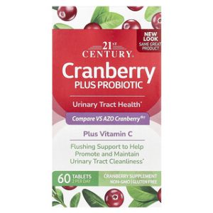 21st Century Cranberry Plus Probiotic - 60 טבליות