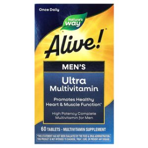 Alive! Mens Ultra Multivitamin - ויטמינים לגברים 60 טבליות