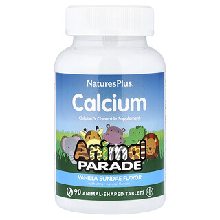 Animal Parade Calcium - תוסף לעיסה לילדים וניל