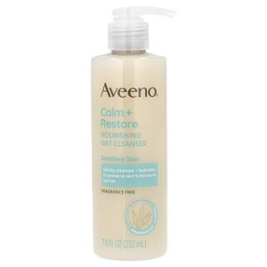Aveeno Calm+Restore מנקה פנים שיבולת שועל לעור רגיש