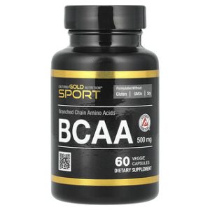 BCAA California Gold Nutrition - חומצות אמינו מסועפות 60 כמוסות
