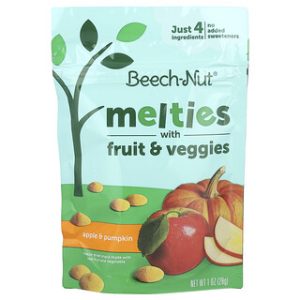 Beech-Nut Melties - חטיפי פירות וירקות 8+ חודשים - תפוח דלעת