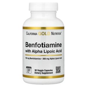 Benfotiamine, ALA & Leucine - 90 כמוסות California Gold