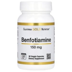 Benfotiamine L-Leucine 90 כמוסות - California Gold Nutrition