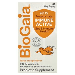 BioGaia Protectis Kids - טבליות מציצה בטעם תפוז - 60 יח'