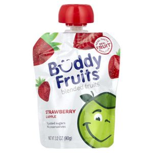 Buddy Fruits תפוח ותות- פירות מעורבבים 90 גרם