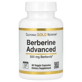 California Gold Berberine - תוסף ברברין מתקדם 60 כמוסות