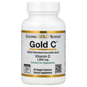 California Gold C - ויטמין C 1000 מ"ג - 60 כמוסות