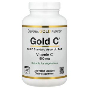 California Gold C ויטמין C 500 מ"ג , 240 כמוסות - בריאות