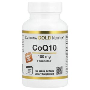 California Gold CoQ10 100 מ"ג - 120 כמוסות רכות צמחיות