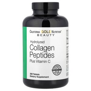 California Gold Collagen - פפטידי קולגן ויטמין C - 250 טבליות