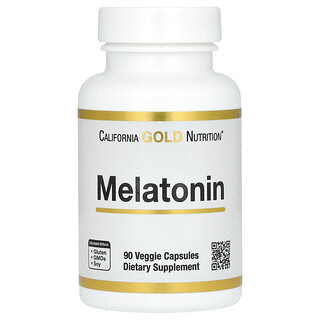 California Gold Melatonin 3mg - 90 כמוסות - שינה טובה