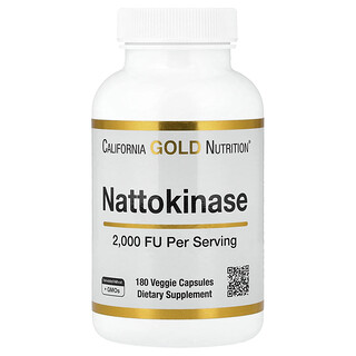 California Gold Nattokinase 2000FU - 180 כמוסות צמחיות