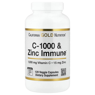 California Gold Nutrition C-1000 & Zinc - תוסף חיזוק חיסוני