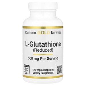 California Gold Nutrition L-Glutathione 500 מ"ג - 120 כמוסות צמחיות