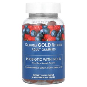 California Gold Nutrition פרוביוטיקה גומי - תמיסה לעיכול