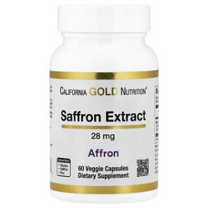 California Gold Nutrition - תמצית זעפרן Affron 60 כמוסות