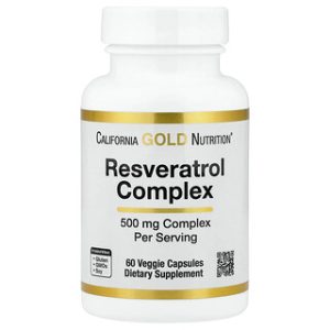 California Gold Resveratrol- תוסף רזרטרול אנטיאייג'ינג