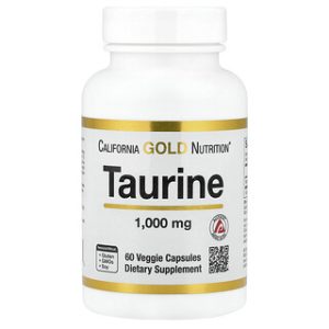 California Gold Taurine 1000mg - 60 כמוסות טבעוניות