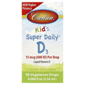 Carlson Kids Super Daily D3 - ויטמין D לילדים , 2.54 מ"ל