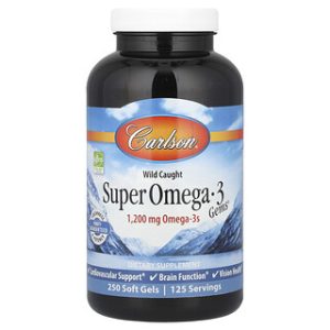 Carlson Super Omega-3 Gems - כמוסות רכות 250 יחידות