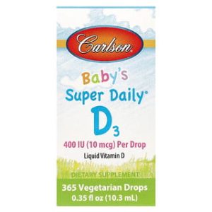 Carlson תינוקות ויטמין D3 400 יחב- טיפות 10.3 מ"ל