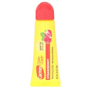 Carmex קרם לחות לשפתיים תות SPF 15 - 10 גרם