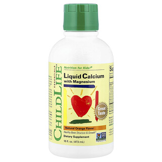 ChildLife Calcium Magnesium - סידן נוזלי בטעם תפוז - 473 מ"ל