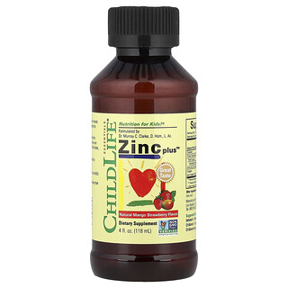 ChildLife Zinc Plus - תוסף אבץ בטעם מנגו-תות