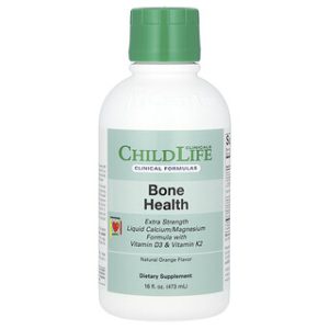 ChildLife סידן נוזלי לילדים - תוסף תזונה בטעם תפוז