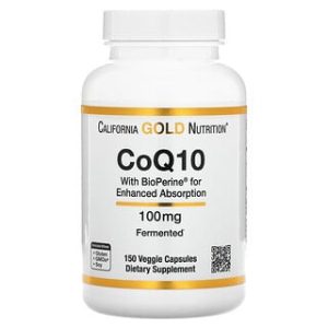 CoQ10 California Gold Nutrition - 100 מ"ג - 150 כמוסות
