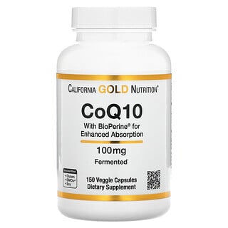 CoQ10 California Gold Nutrition - 100 מ"ג - 150 כמוסות