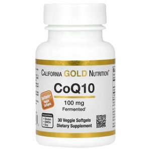 CoQ10 California Gold Nutrition - 100 מ"ג - 30 כמוסות