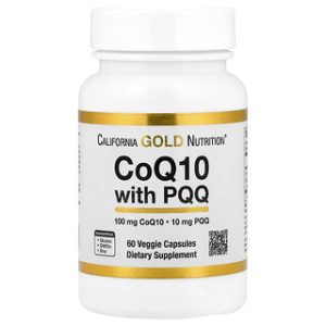 CoQ10 PQQ California Gold Nutrition - 60 כמוסות צמחיות