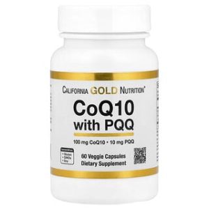 CoQ10 PQQ California Gold - תוסף תזונה 60 כמוסות