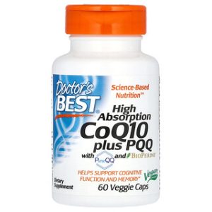 CoQ10 Plus PQQ - קפסולות טבעוניות לספיגה גבוהה - Doctors Best