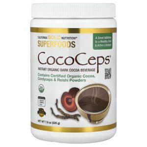 CocoCeps אורגני - תערובת קקאו, פטריות מרפא 225 גרם