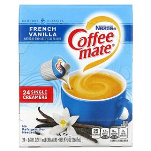 Coffee Mate - קרם טעם וניל צרפתי, 24 יחידות