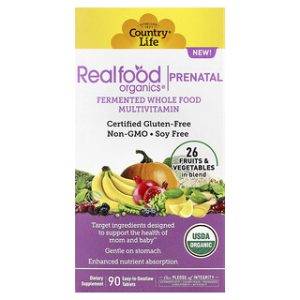 Country Life Realfood Organics Prenatal - ויטמינים לנשים בהריון