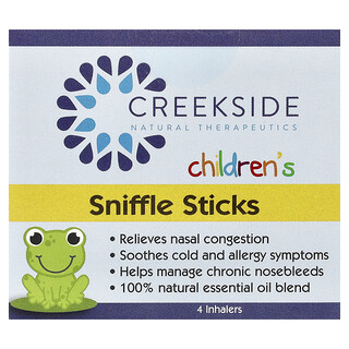 Creekside Sniffle Sticks לילדים - 4 משאפים טבעיים