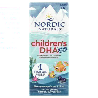 DHA לילדים 1-6 Nordic Naturals - בטעם פירות יער