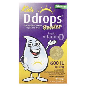 Ddrops Kids Booster - ויטמין D3 נוזלי אורגני לילדים