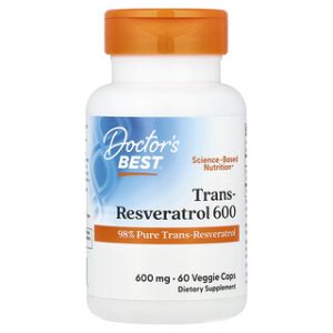 Doctors Best Trans-Resveratrol 600 מ"ג - 60 כמוסות צמחיות