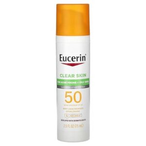 Eucerin Clear Skin SPF50 - קרם הגנה קליל לפנים - 75 מ"ל