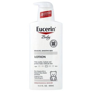 Eucerin קרם תינוקות לעור רגיש - ללא ריח - 400 מ"ל