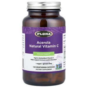 Flora Acerola Vitamin C - 120 כמוסות צמחוניות
