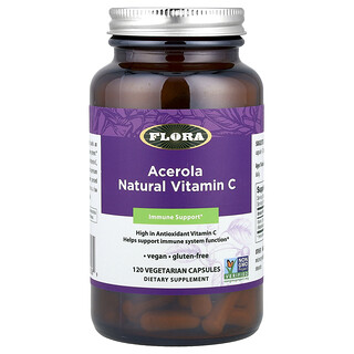 Flora Acerola Vitamin C - 120 כמוסות צמחוניות