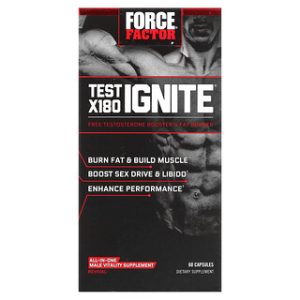 Force Factor Test X180 Ignite - תוסף תזונה לגברים 60 כמוסות