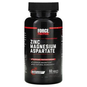 Force Factor ZMA - תוסף אבץ ומגנזיום - 60 טבליות